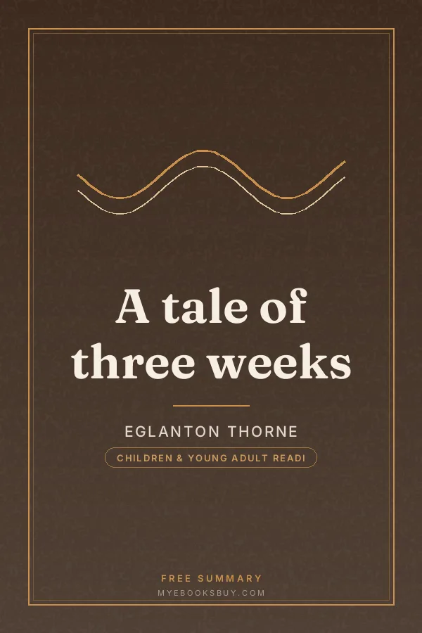 Cover of A tale of three weeks