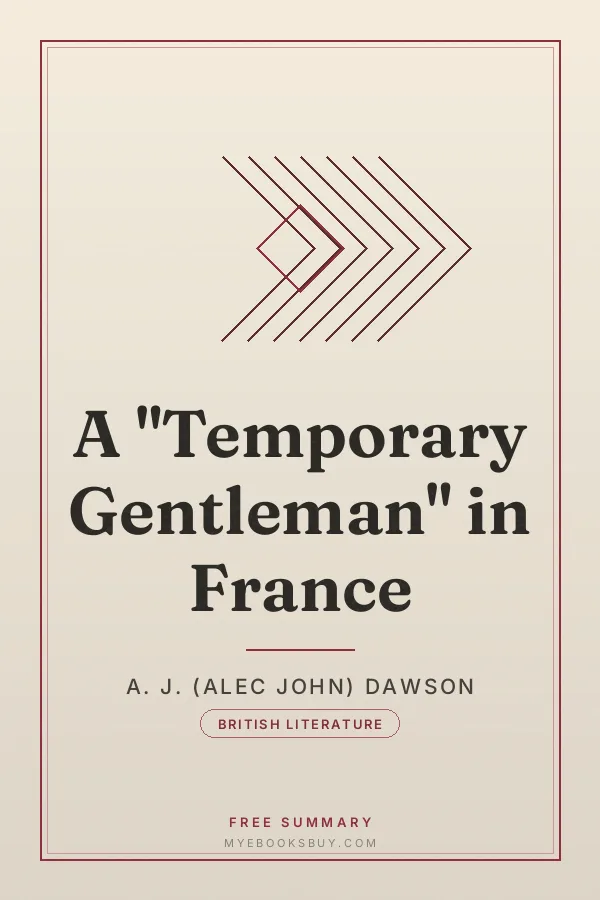 Cover of A "Temporary Gentleman" in France