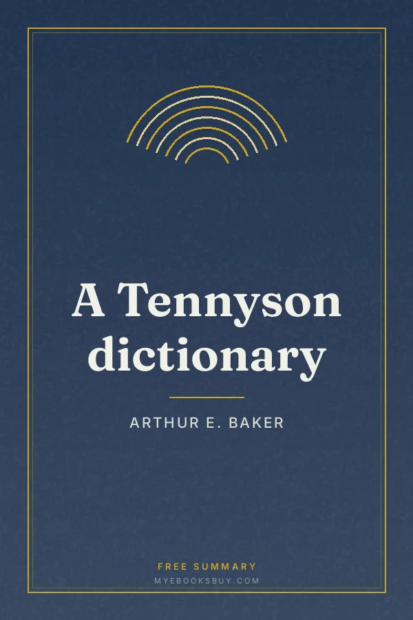 Cover of A Tennyson dictionary