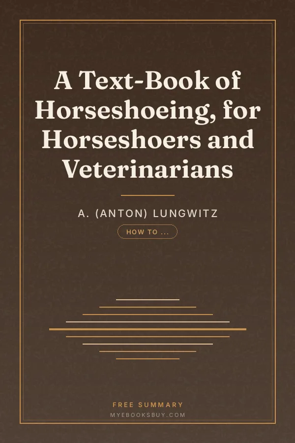 Cover of A Text-Book of Horseshoeing, for Horseshoers and Veterinarians