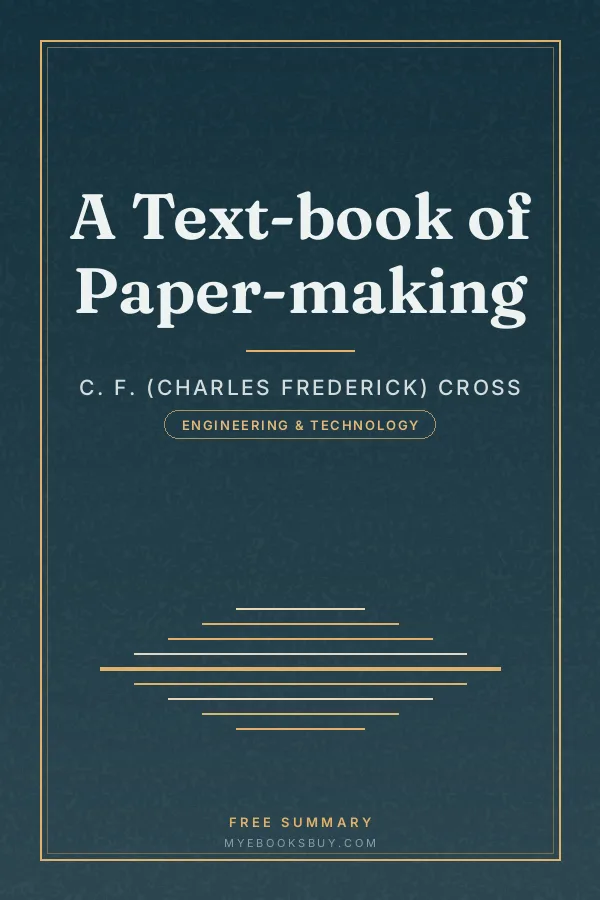Cover of A Text-book of Paper-making