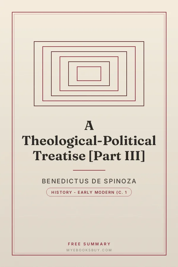 Cover of A Theological-Political Treatise [Part III]