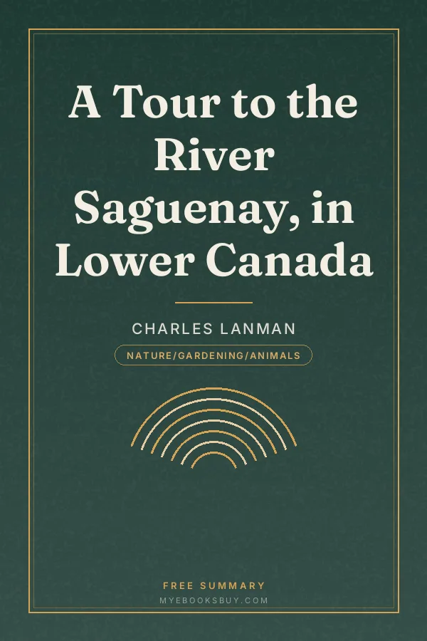 Cover of A Tour to the River Saguenay, in Lower Canada
