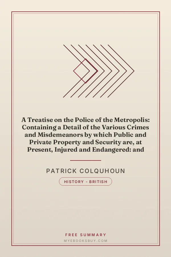 Cover of A Treatise on the Police of the Metropolis: Containing a Detail of the Various Crimes and Misdemeanors by which Public and Private Property and Security are, at Present, Injured and Endangered: and Suggesting Remedies for their Prevention