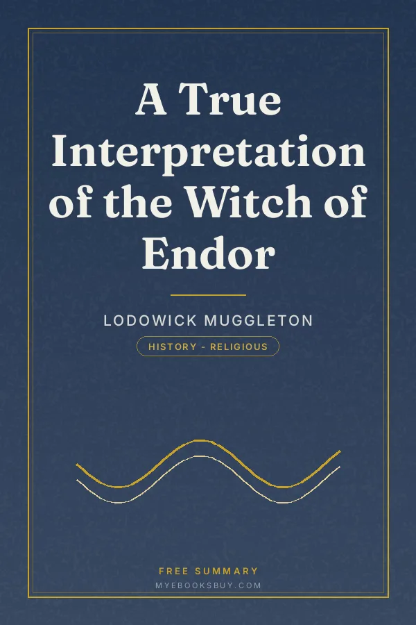 Cover of A True Interpretation of the Witch of Endor