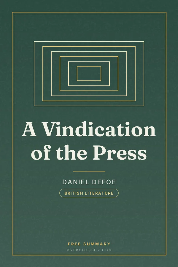Cover of A Vindication of the Press