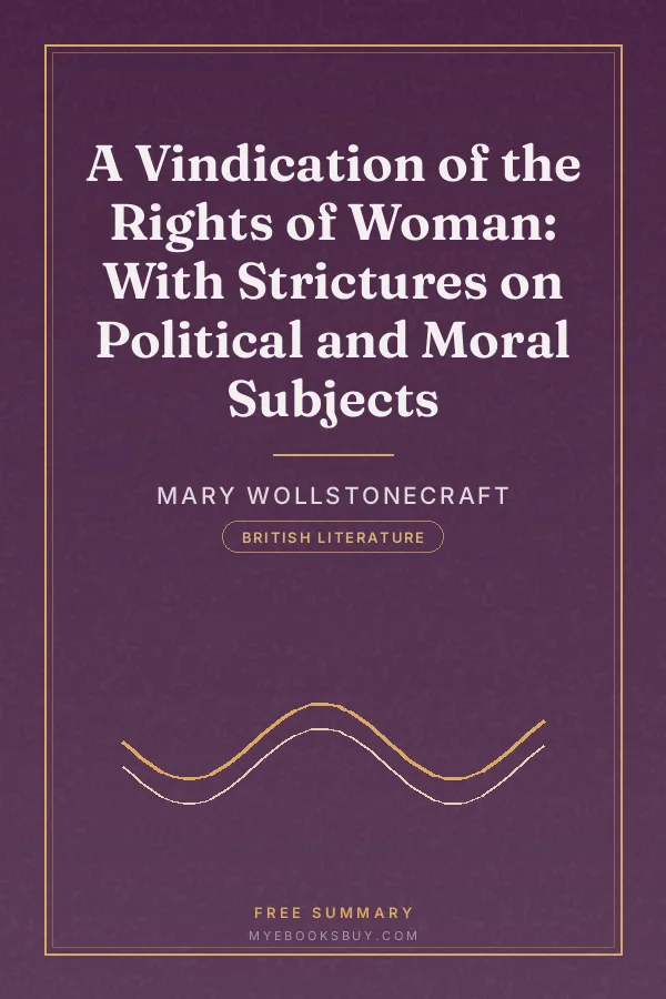Cover of A Vindication of the Rights of Woman: With Strictures on Political and Moral Subjects