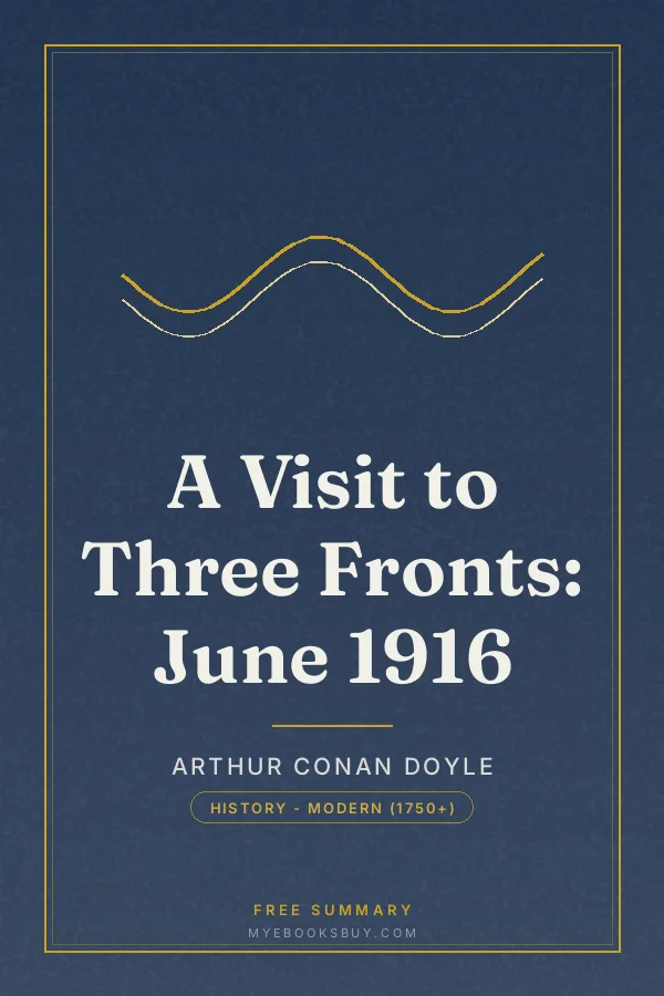 Cover of A Visit to Three Fronts: June 1916