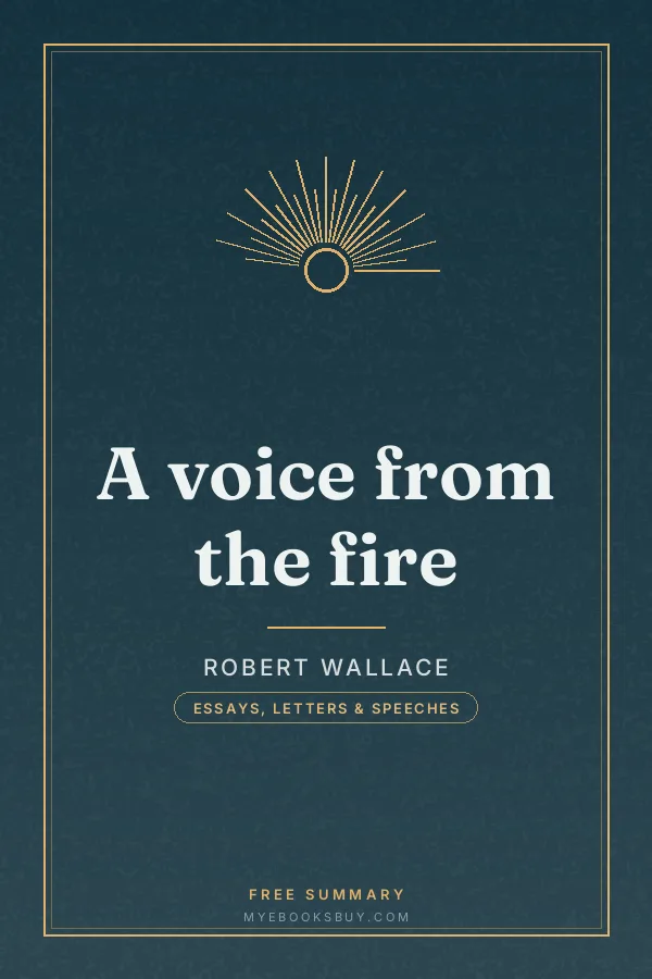Cover of A voice from the fire