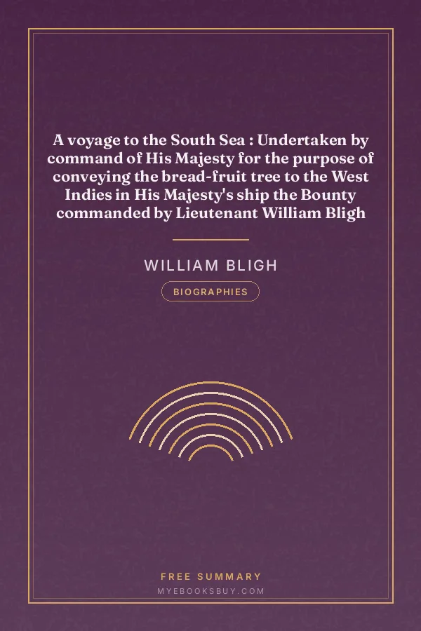 Cover of A voyage to the South Sea : Undertaken by command of His Majesty for the purpose of conveying the bread-fruit tree to the West Indies in His Majesty's ship the Bounty commanded by Lieutenant William Bligh