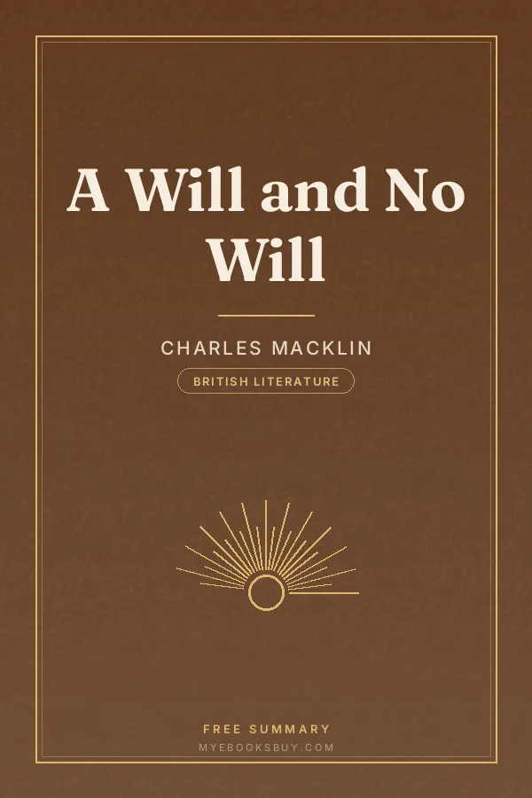 Cover of A Will and No Will