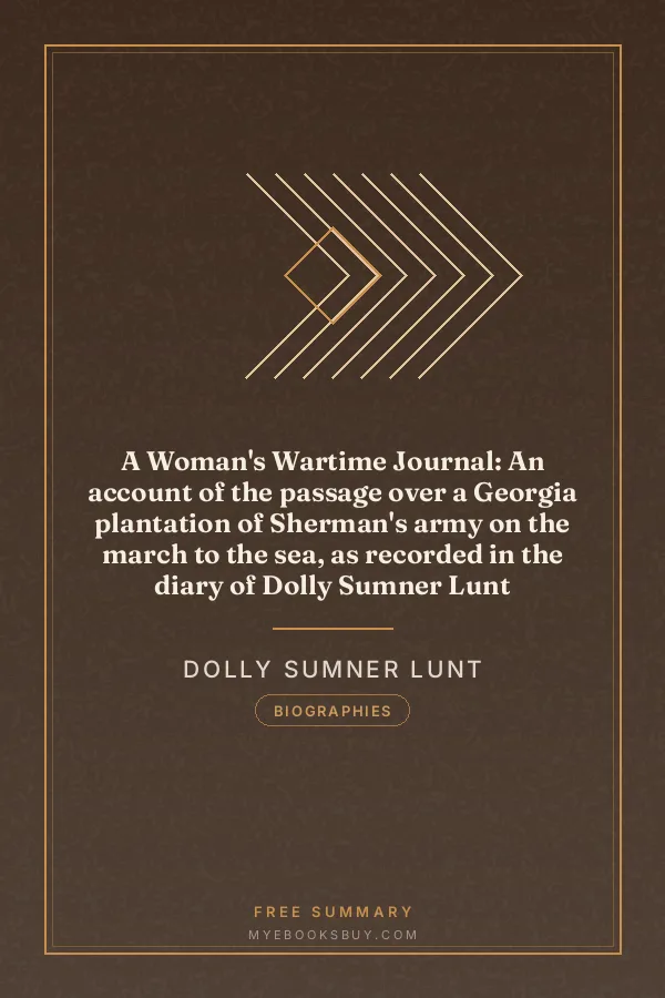 Cover of A Woman's Wartime Journal: An account of the passage over a Georgia plantation of Sherman's army on the march to the sea, as recorded in the diary of Dolly Sumner Lunt