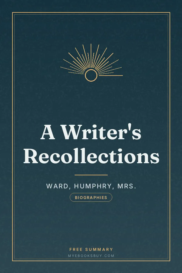 Cover of A Writer's Recollections
