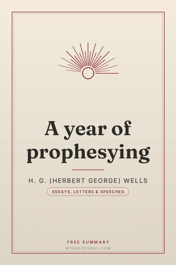 Cover of A year of prophesying