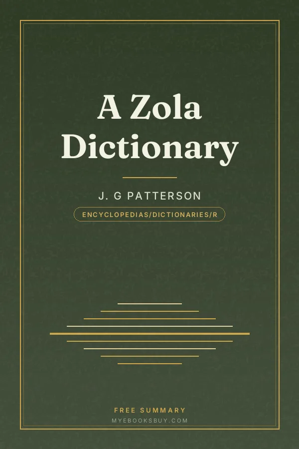 Cover of A Zola Dictionary