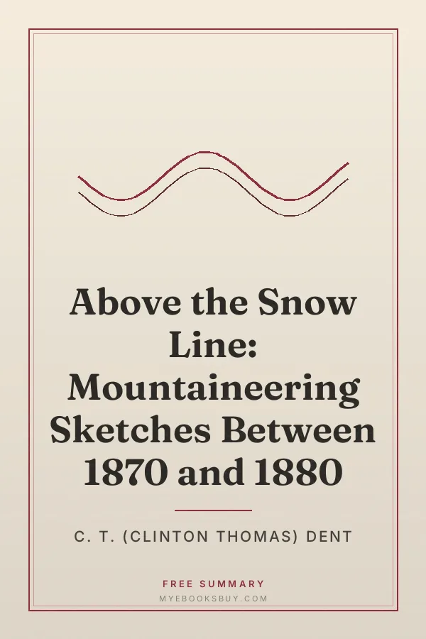 Cover of Above the Snow Line: Mountaineering Sketches Between 1870 and 1880