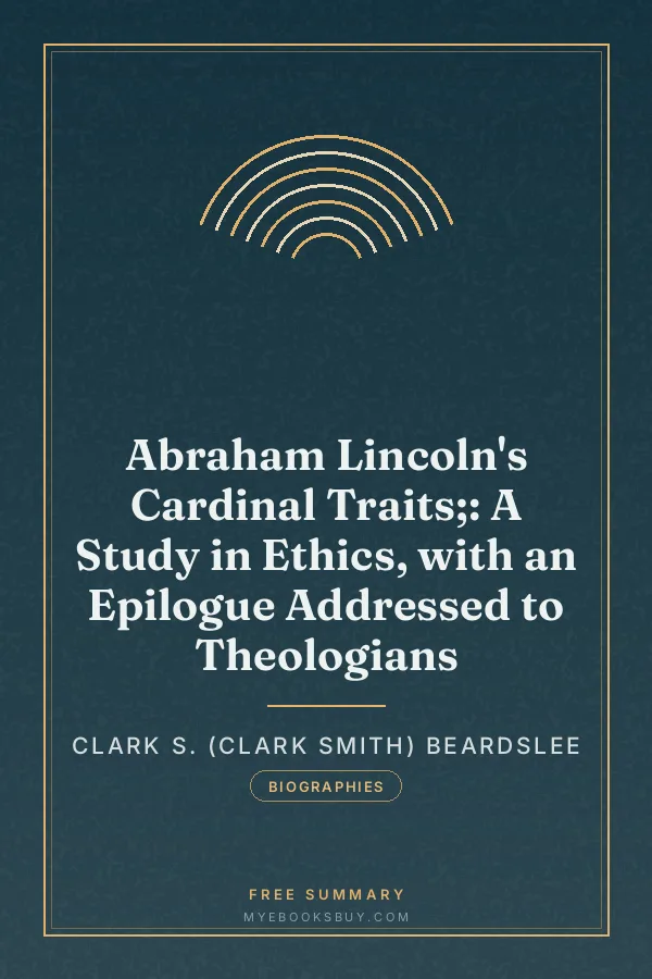 Cover of Abraham Lincoln's Cardinal Traits;: A Study in Ethics, with an Epilogue Addressed to Theologians