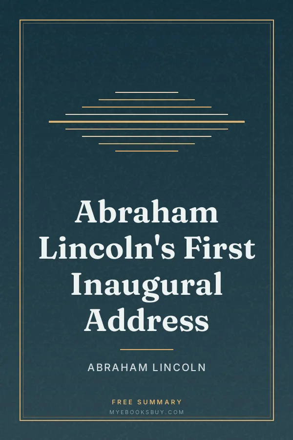 Cover of Abraham Lincoln's First Inaugural Address