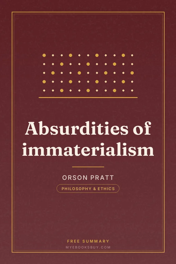 Cover of Absurdities of immaterialism