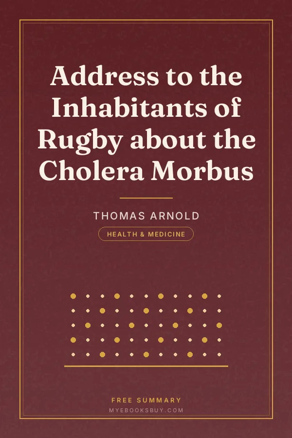 Cover of Address to the Inhabitants of Rugby about the Cholera Morbus