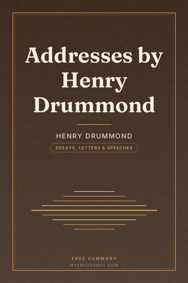 Cover of Addresses by Henry Drummond