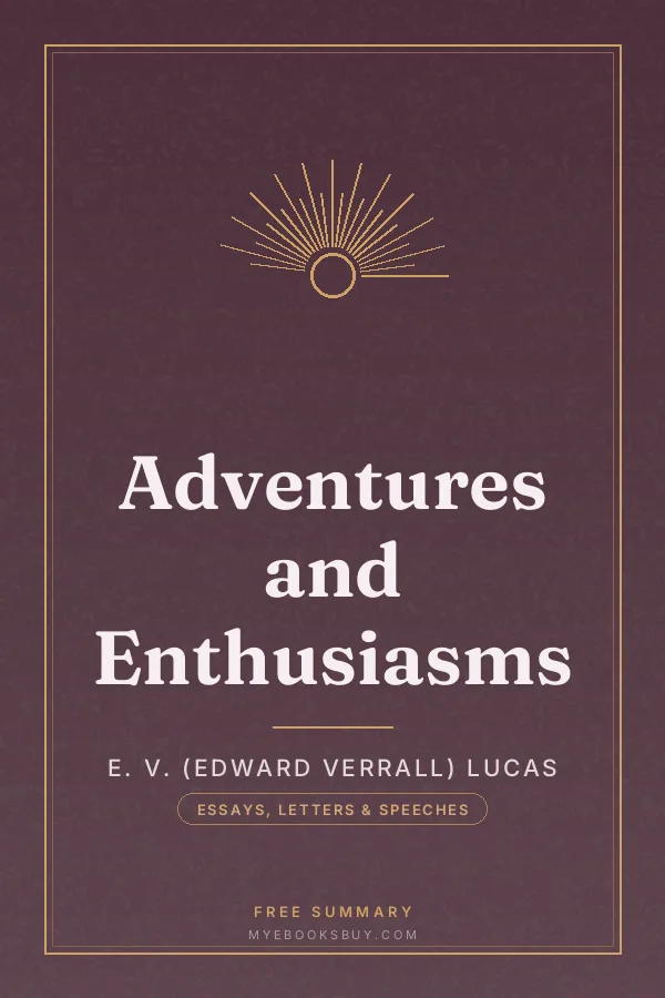 Cover of Adventures and Enthusiasms