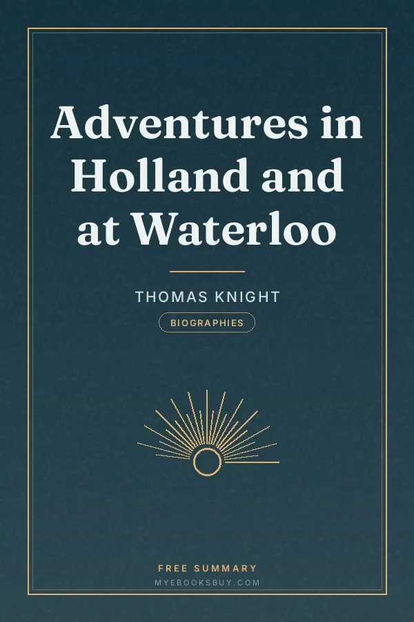 Cover of Adventures in Holland and at Waterloo