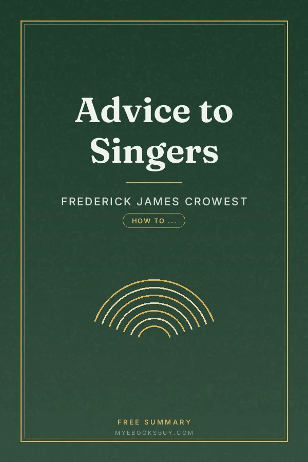 Cover of Advice to Singers