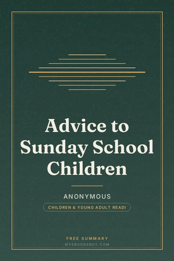 Cover of Advice to Sunday School Children