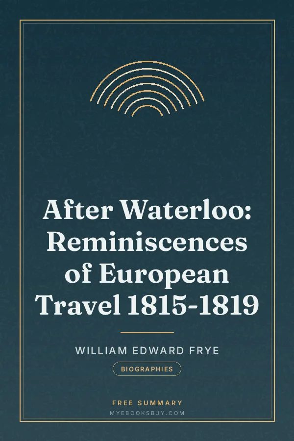 Cover of After Waterloo: Reminiscences of European Travel 1815-1819