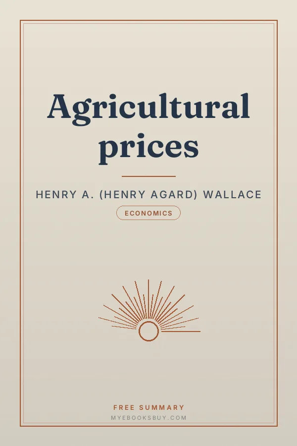 Cover of Agricultural prices