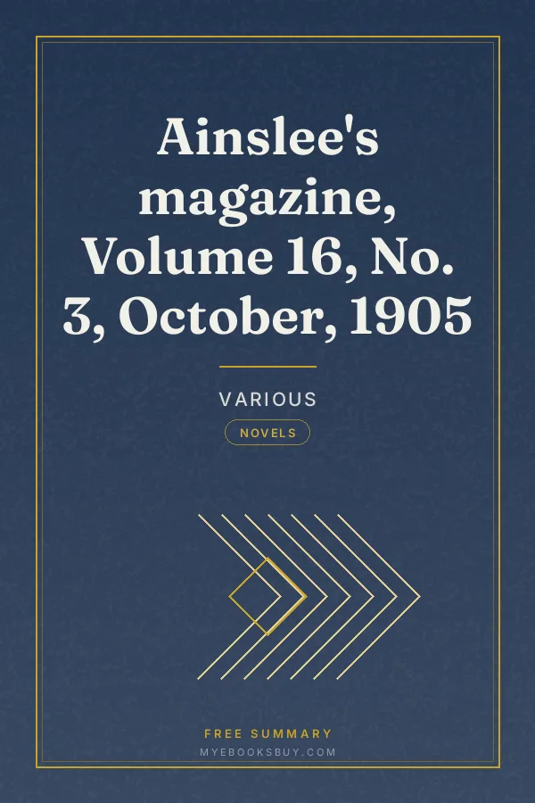 Cover of Ainslee's magazine, Volume 16, No. 3, October, 1905
