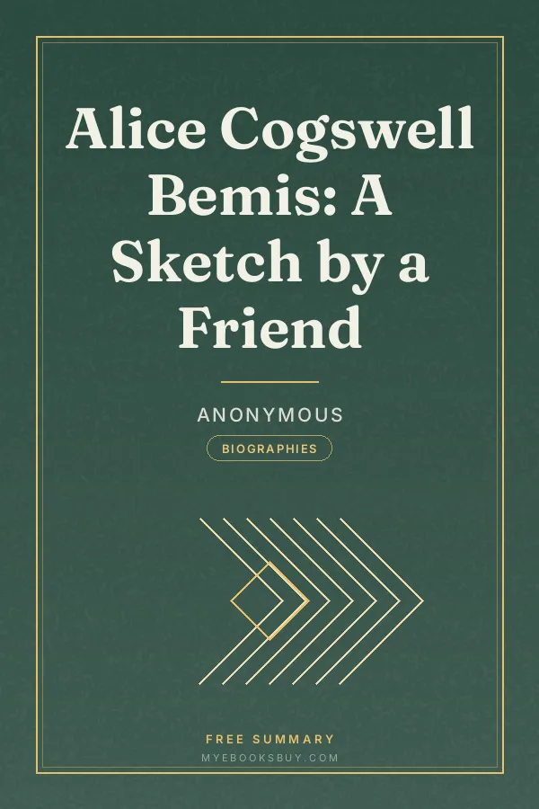 Cover of Alice Cogswell Bemis: A Sketch by a Friend