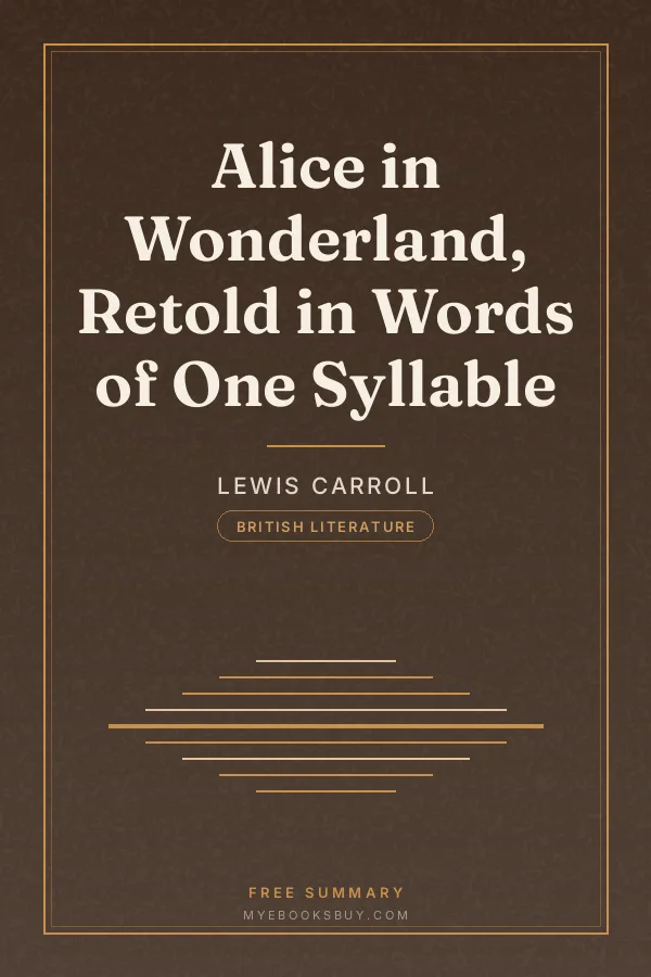 Cover of Alice in Wonderland, Retold in Words of One Syllable