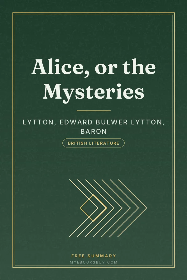 Cover of Alice, or the Mysteries