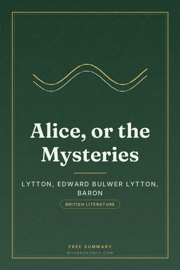 Cover of Alice, or the Mysteries