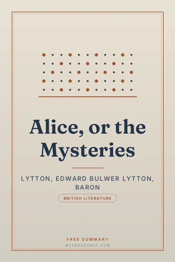 Cover of Alice, or the Mysteries