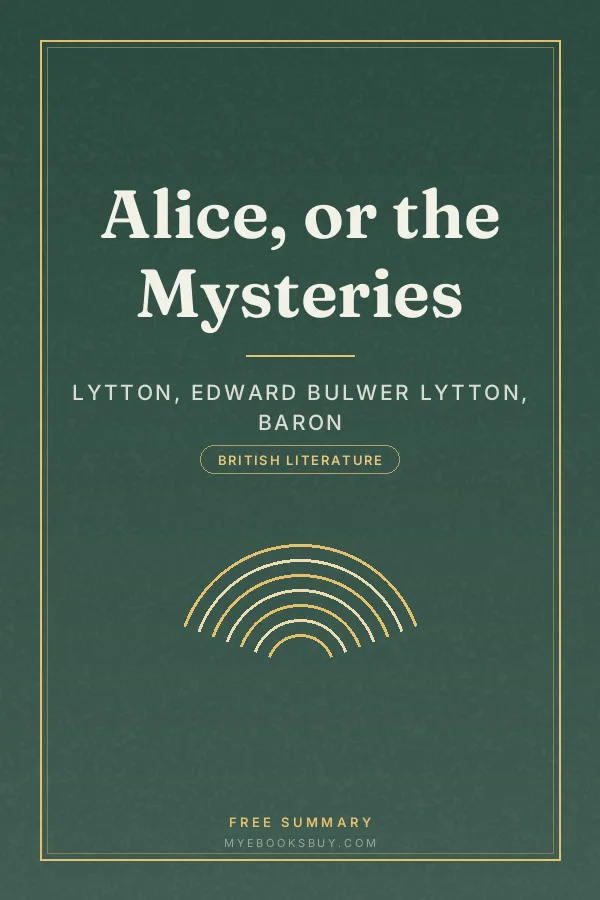 Cover of Alice, or the Mysteries