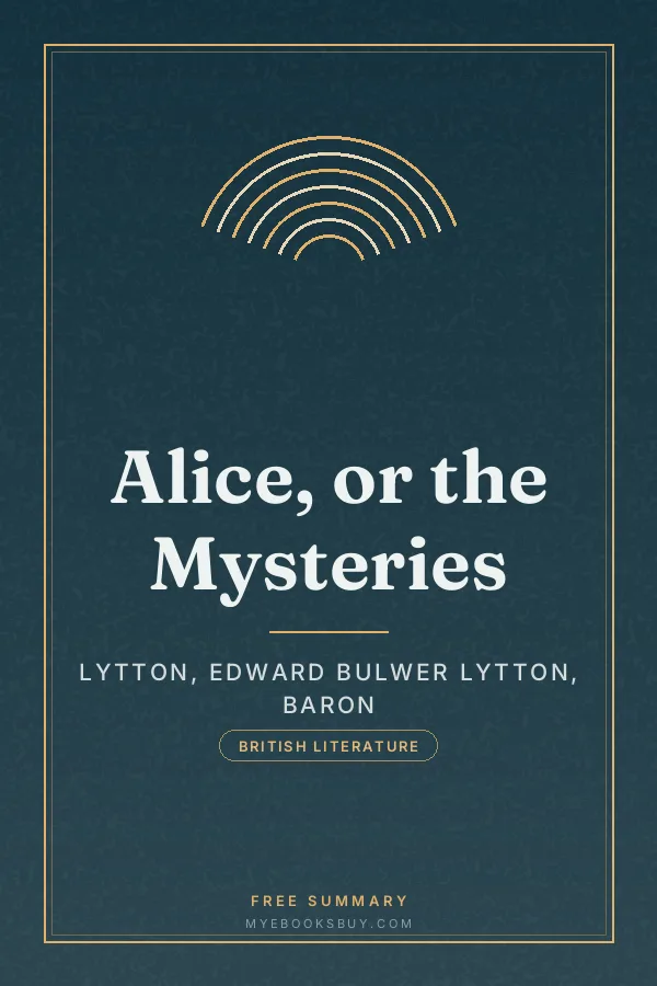 Cover of Alice, or the Mysteries