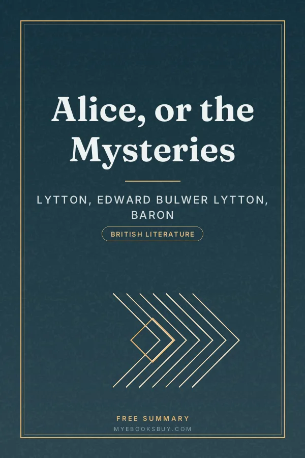 Cover of Alice, or the Mysteries