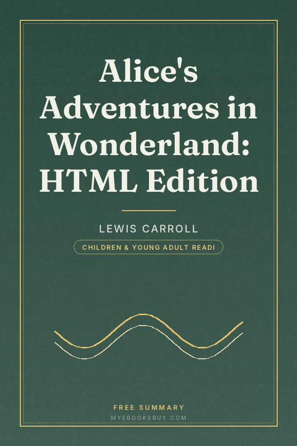 Cover of Alice's Adventures in Wonderland: HTML Edition
