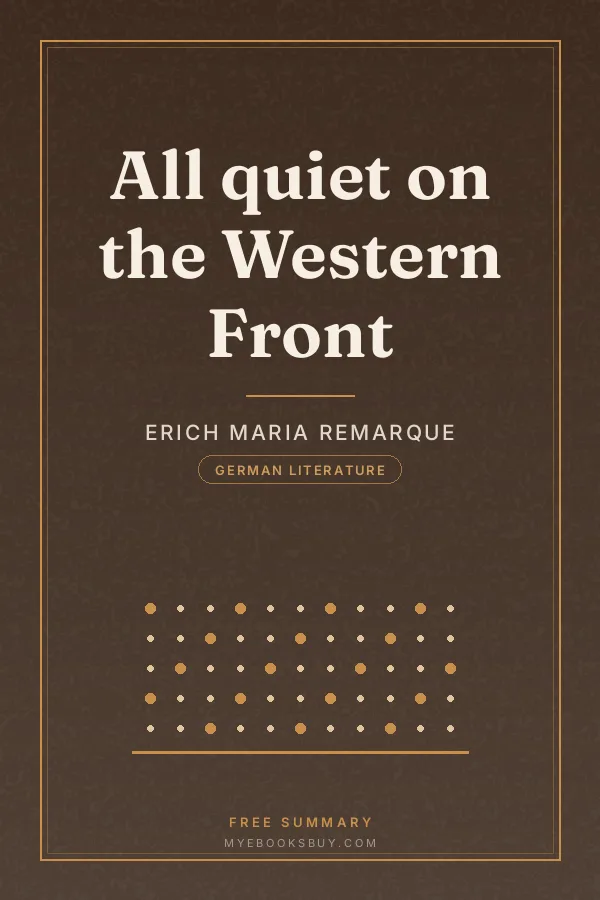 Cover of All quiet on the Western Front