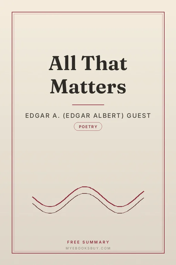 Cover of All That Matters