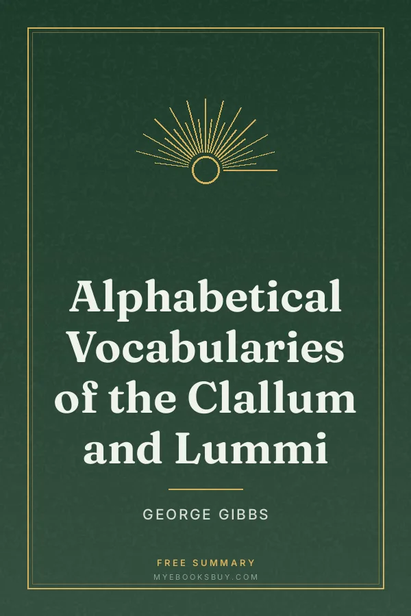 Cover of Alphabetical Vocabularies of the Clallum and Lummi