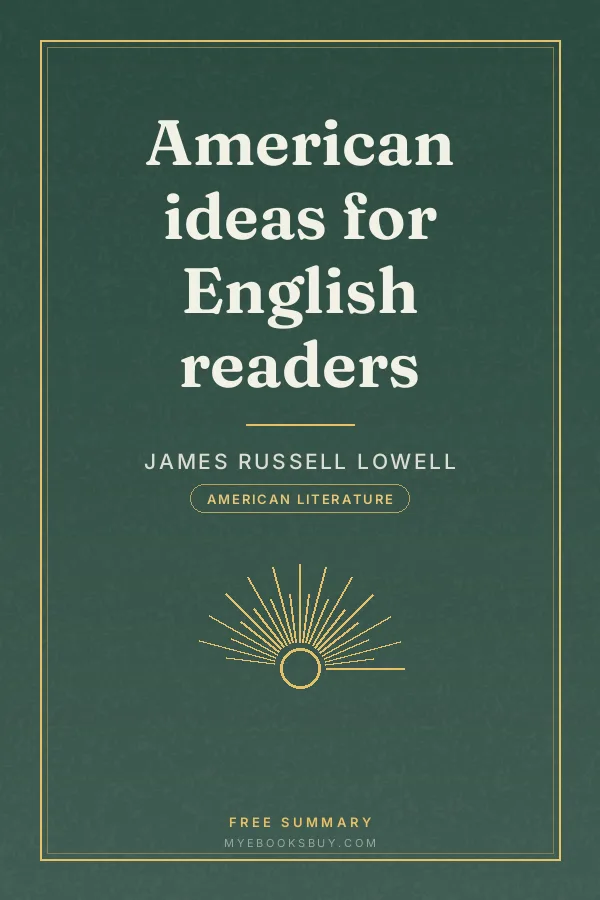 Cover of American ideas for English readers