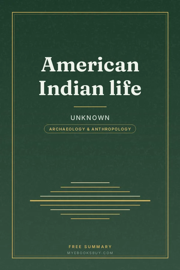 Cover of American Indian life