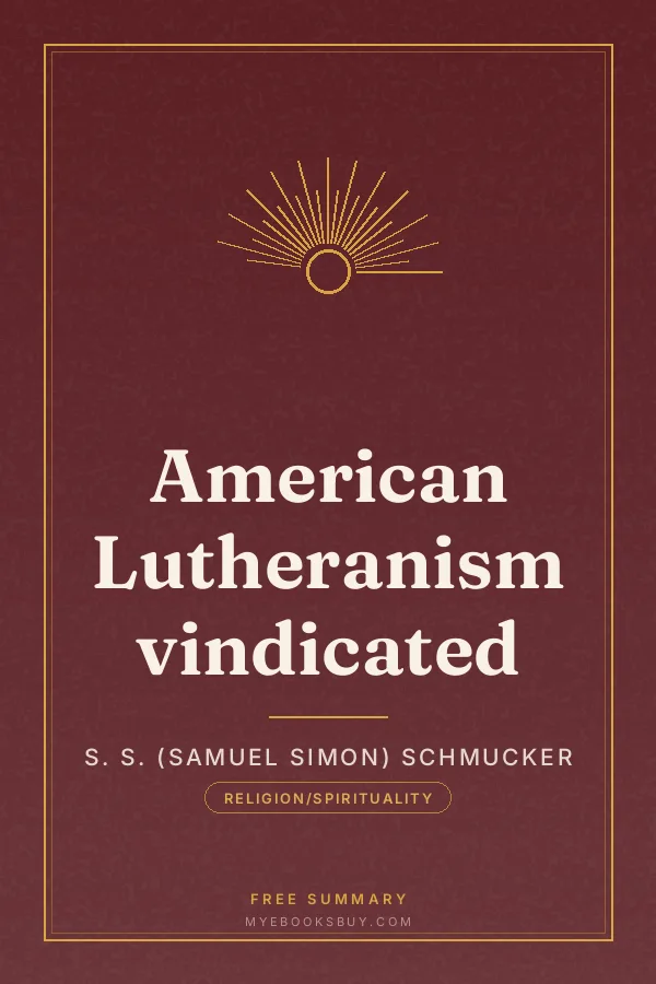 Cover of American Lutheranism vindicated
