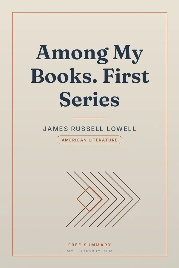 Cover of Among My Books. First Series