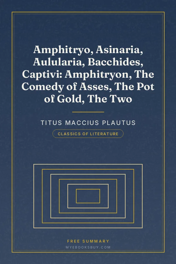 Cover of Amphitryo, Asinaria, Aulularia, Bacchides, Captivi: Amphitryon, The Comedy of Asses, The Pot of Gold, The Two
