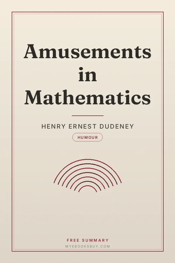 Cover of Amusements in Mathematics